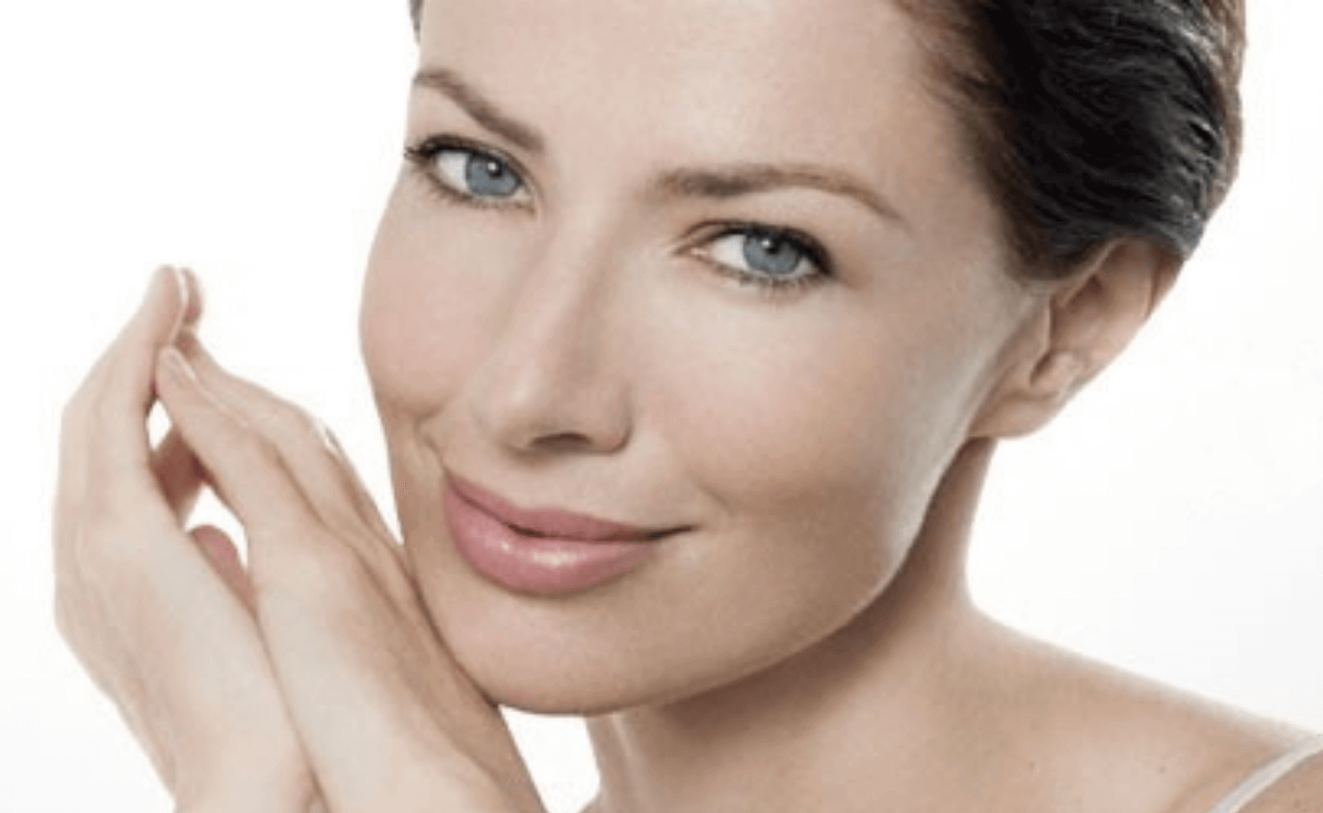 Woman with clear rejuvenated skin