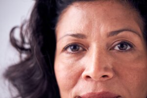 Older woman with youthful skin after Botox treatment