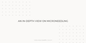 Header graphic title for Microneedling