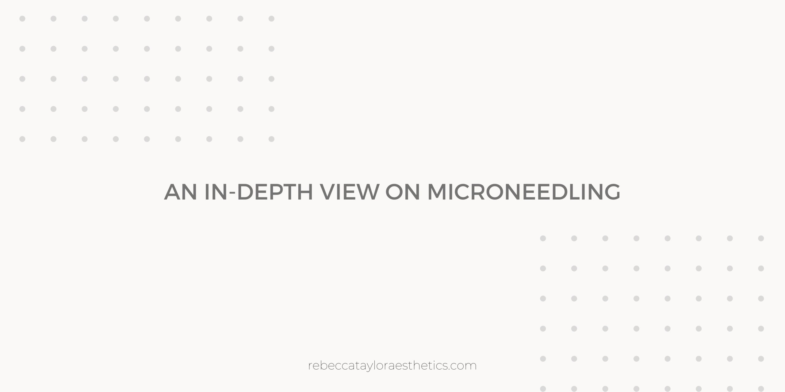 Header graphic title for Microneedling
